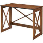 Stakmore 29.25 In. x 40 In. Fruitwood Folding Desk with USB Charge Port Image 1