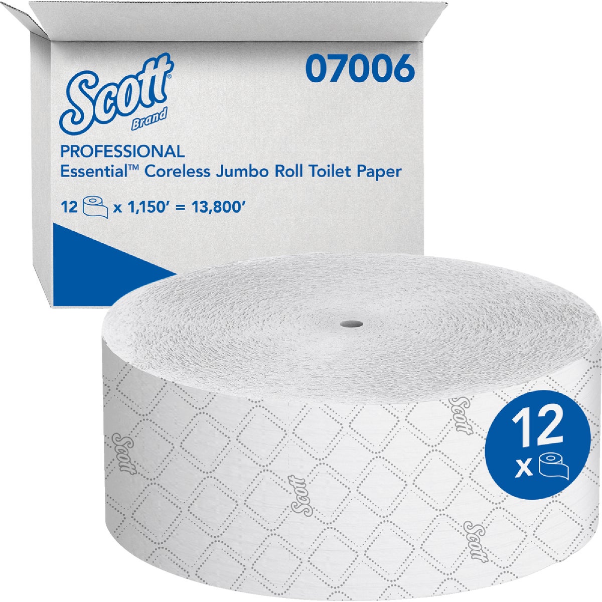 Scott Essential Jumbo Roll Coreless Toilet Paper (12 Rolls) Image 2