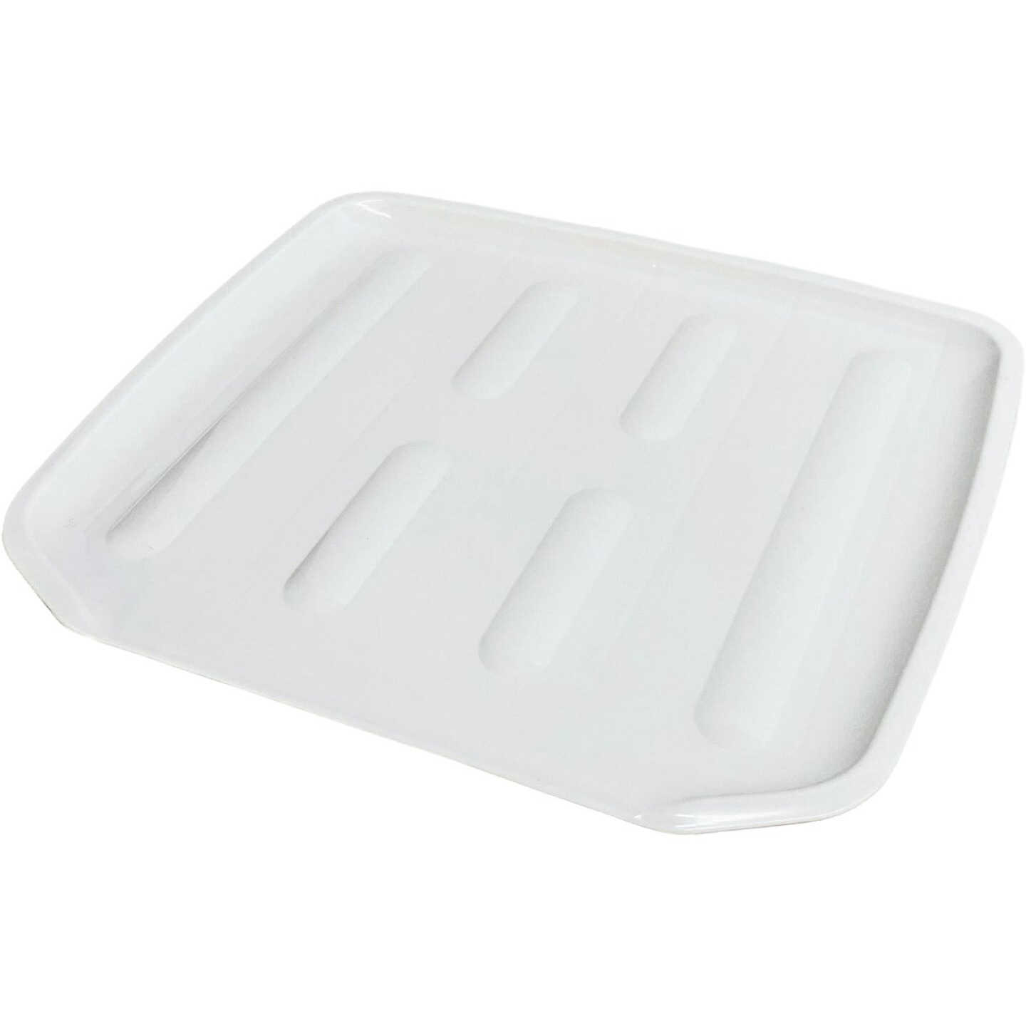 Grayline 14.6 In. W x 16.1 In. L White Drainer Tray Image 1