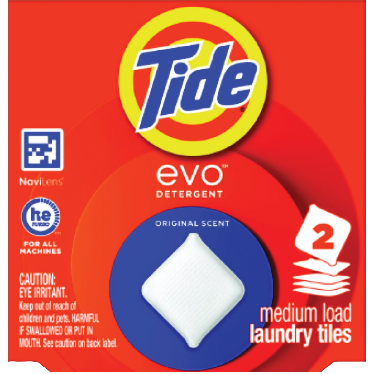Tide Evo Laundry Detergent Tile, Original Scent (2-Ct.)