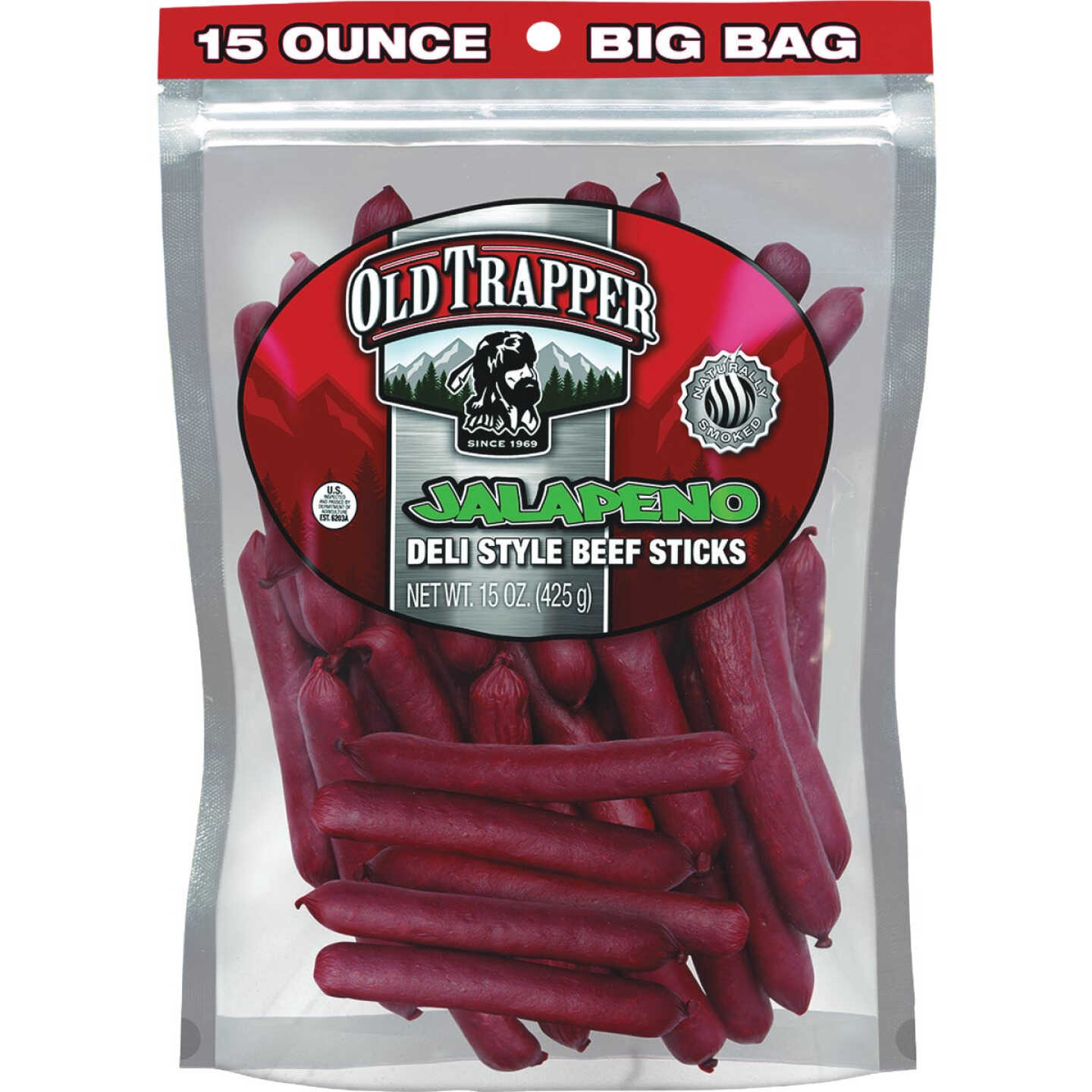 Old Trapper 15 Oz. Jalapeno Deli Stick Jerky Image 1