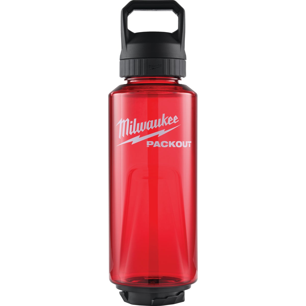 Milwaukee PACKOUT 48 Oz. Plastic Bottle with Chug Lid, Red