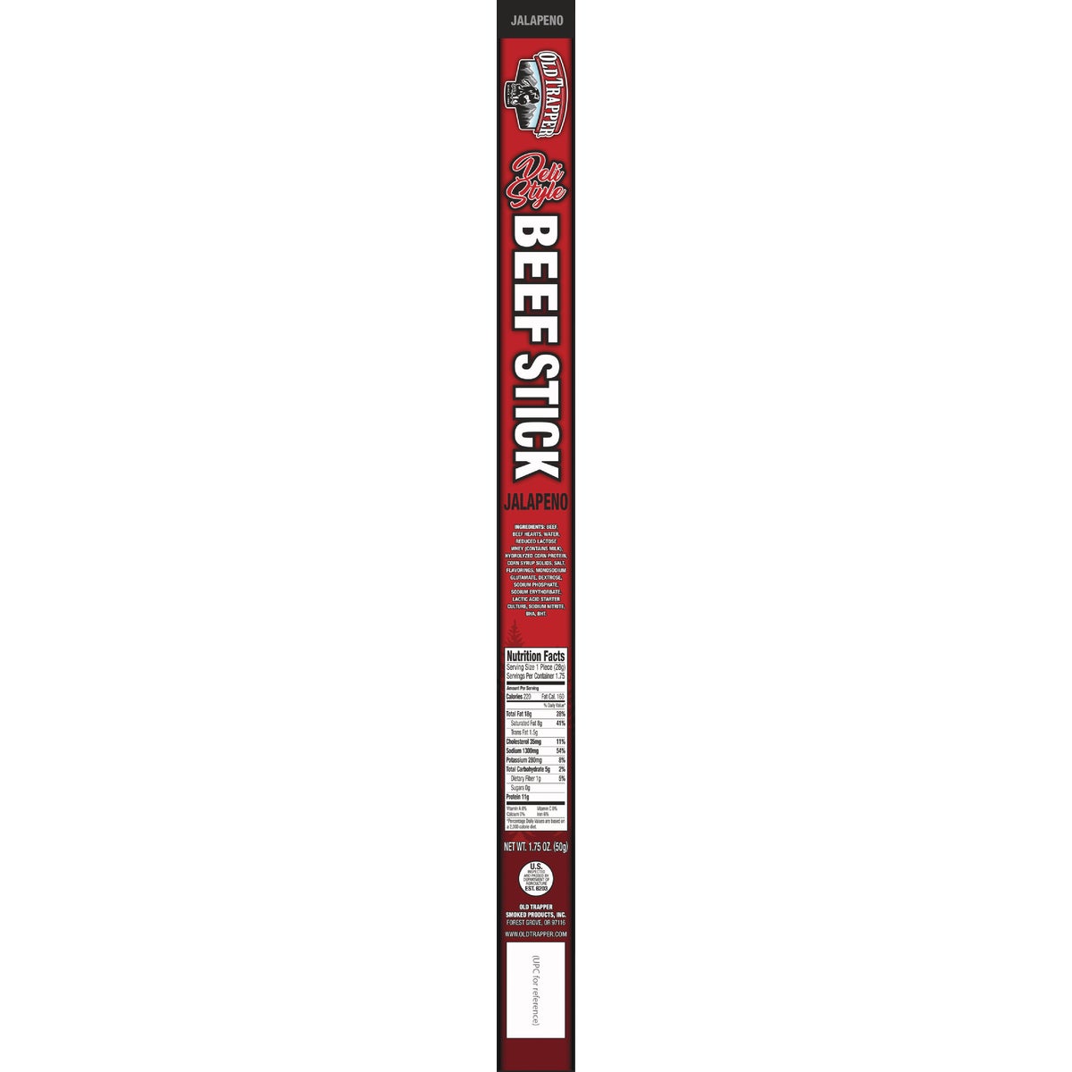 Old Trapper Jalapeno Individual Deli Stick Jerky