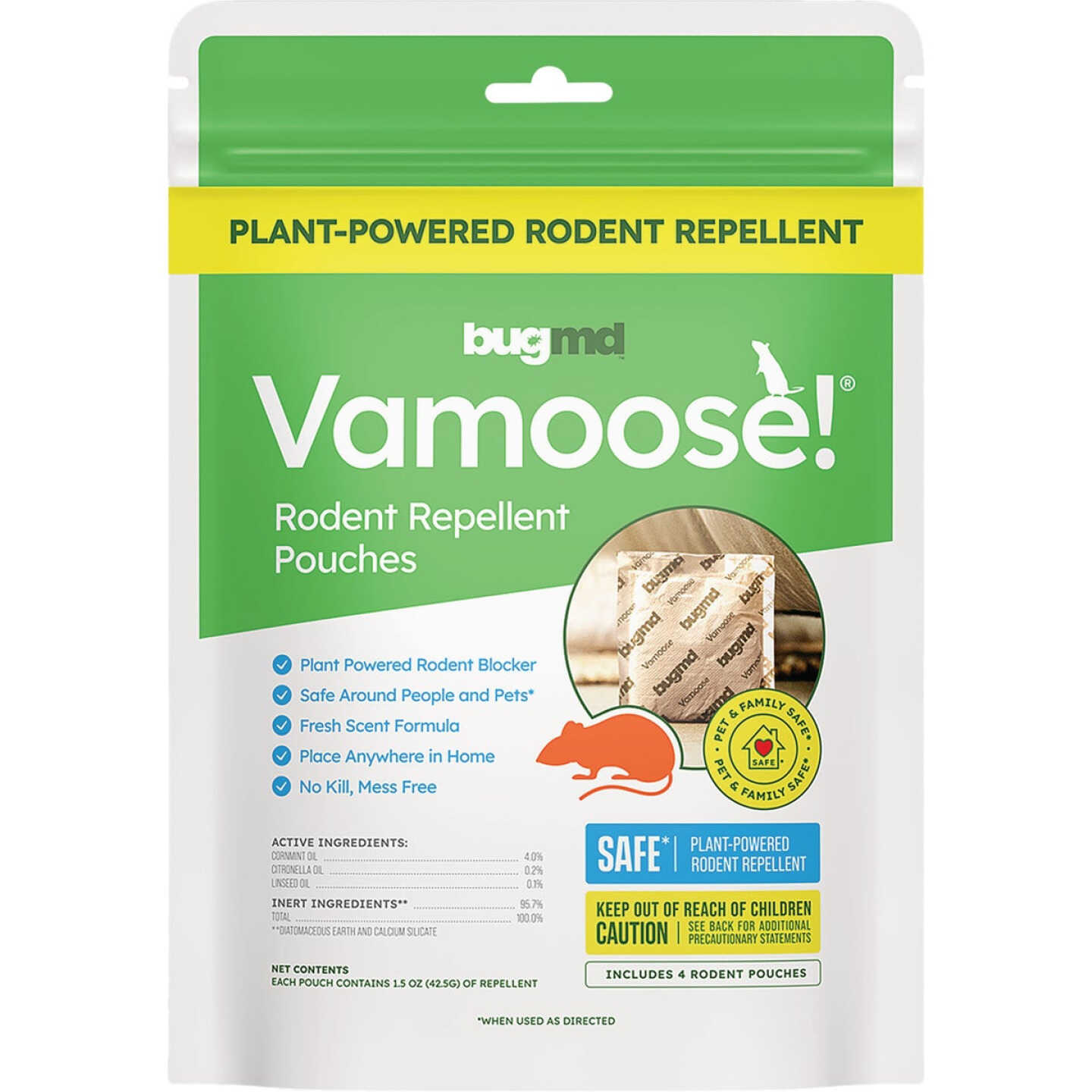 BugMD 1-1/2 Oz. Vamoose! Rodent Repellent Pouches (4-Pack) Image 1