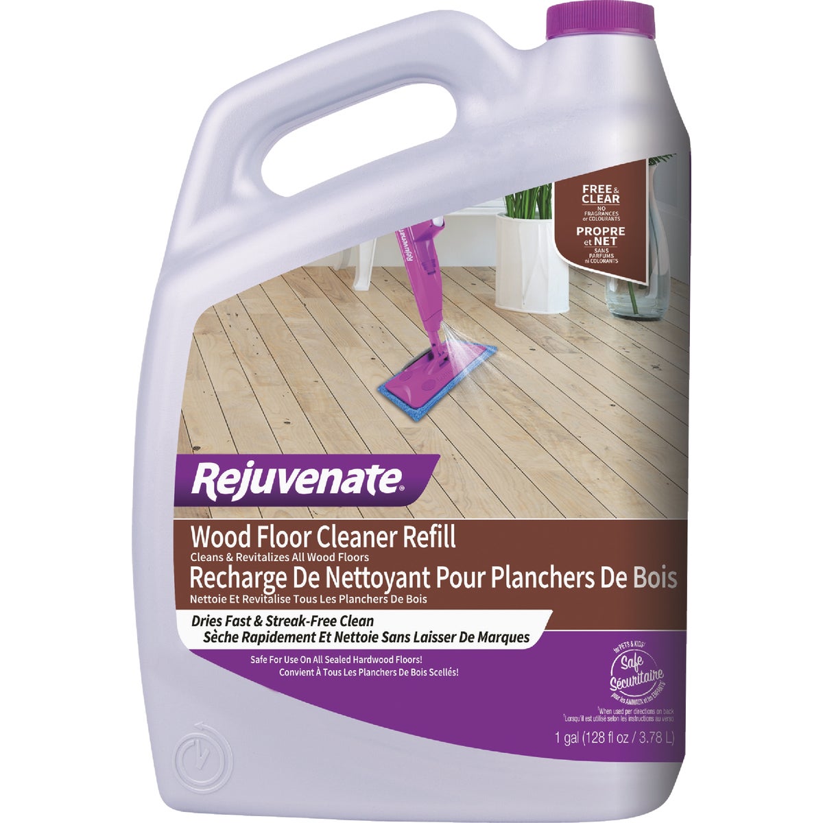 Rejuvenate 128 Oz. Wood Floor Cleaner Refill Image 1