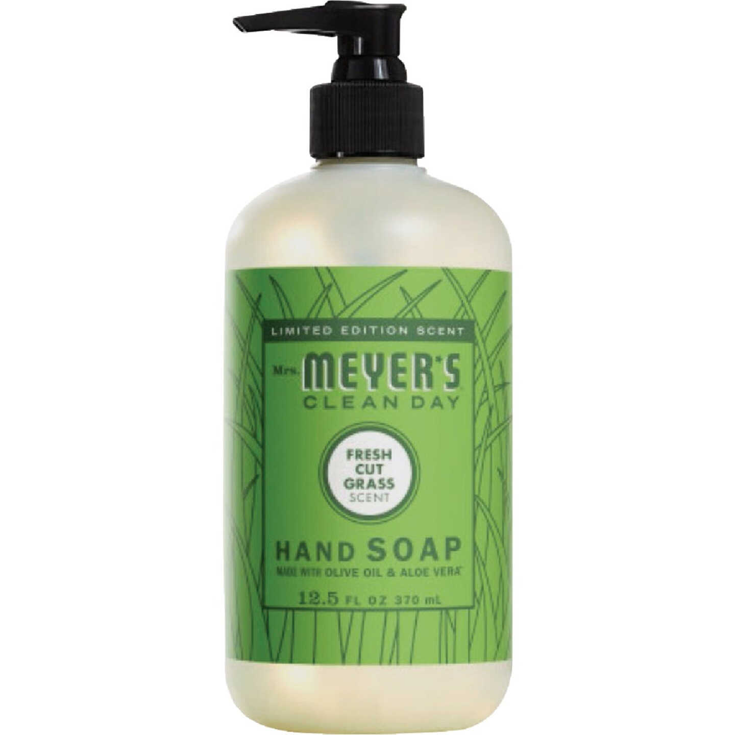 Mrs. Meyer's Clean Day 12.5 Oz. Fresh Cut Grass Liquid Hand Soap Image 1