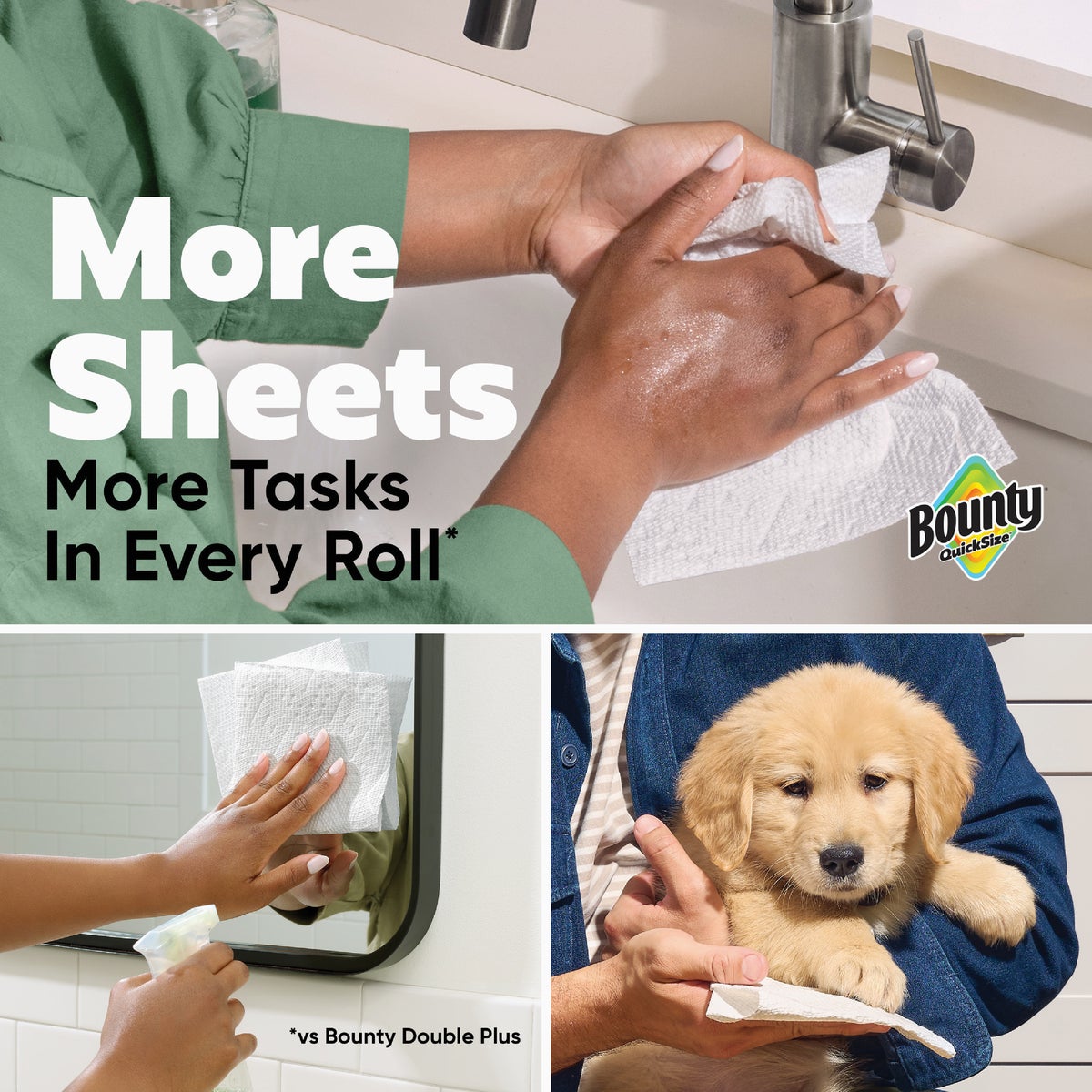 Bounty Select-A-Size Paper Towels, 1 Double Roll Image 3