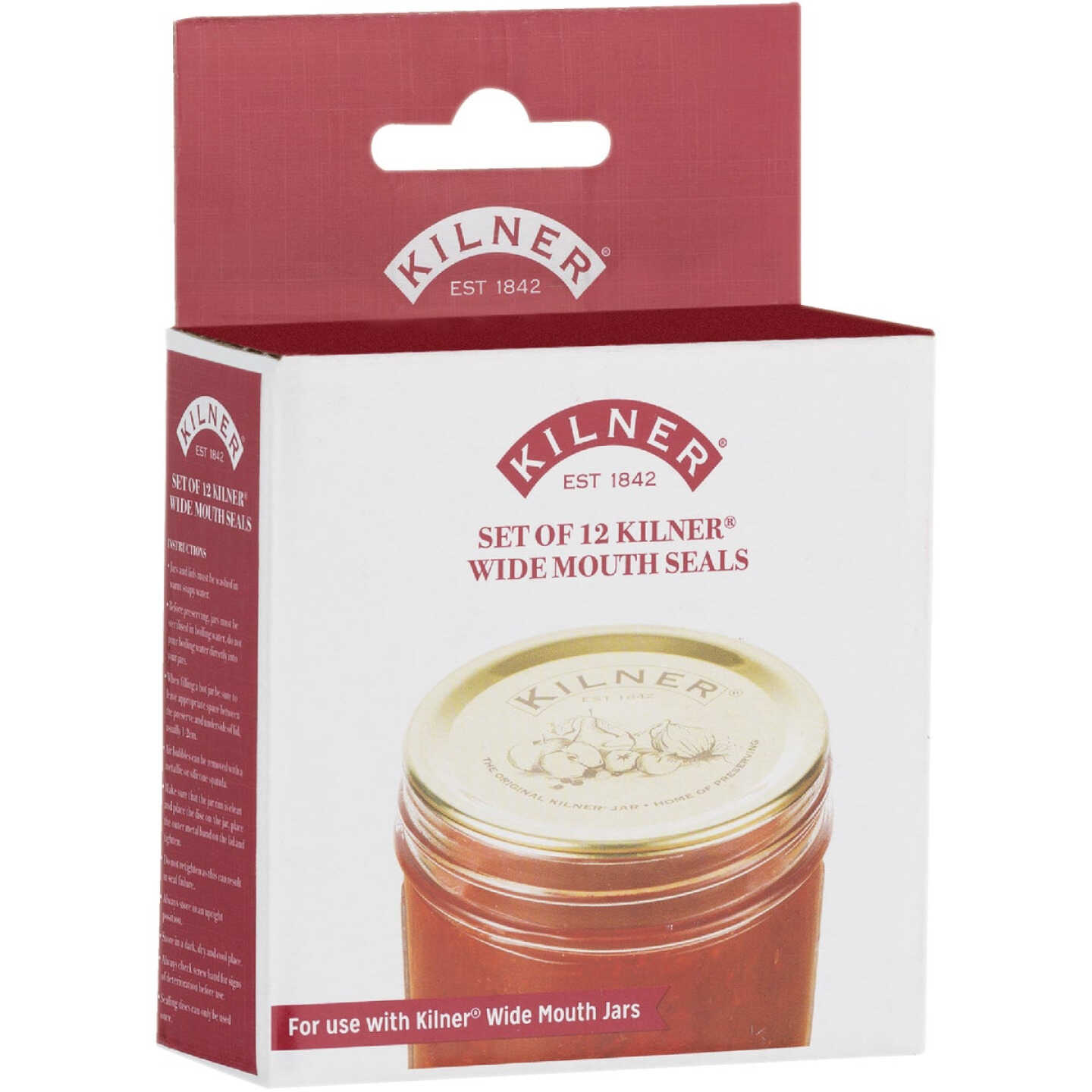 Kilner Wide Mouth Preserve Jar Canning Lid (12-Count) Image 1