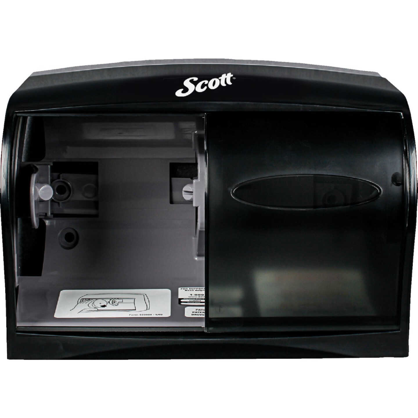 Kimberly Clark Scott Essential Coreless SRB Double Roll Toilet Paper Dispenser Image 1