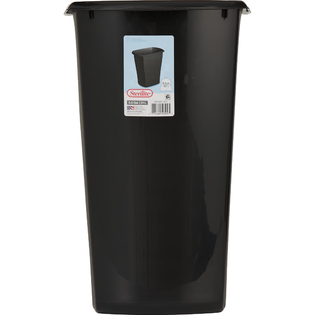 Sterilite 5.5 Gal. Rectangular Wastebasket Image 2