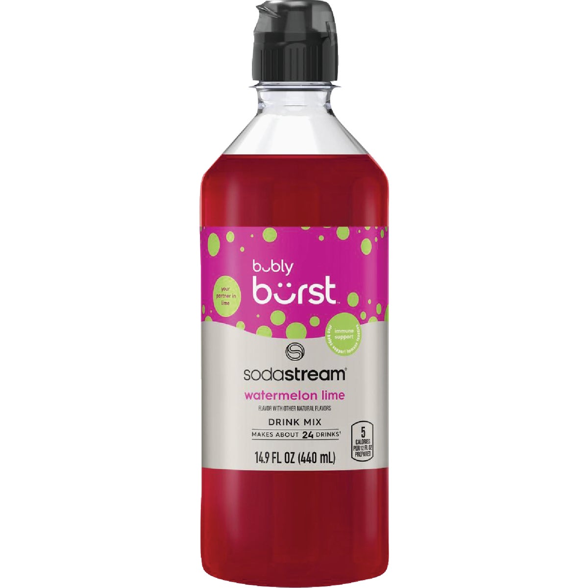 SodaStream 14.9 Oz. Bubly Watermelon Lime Drink Mix