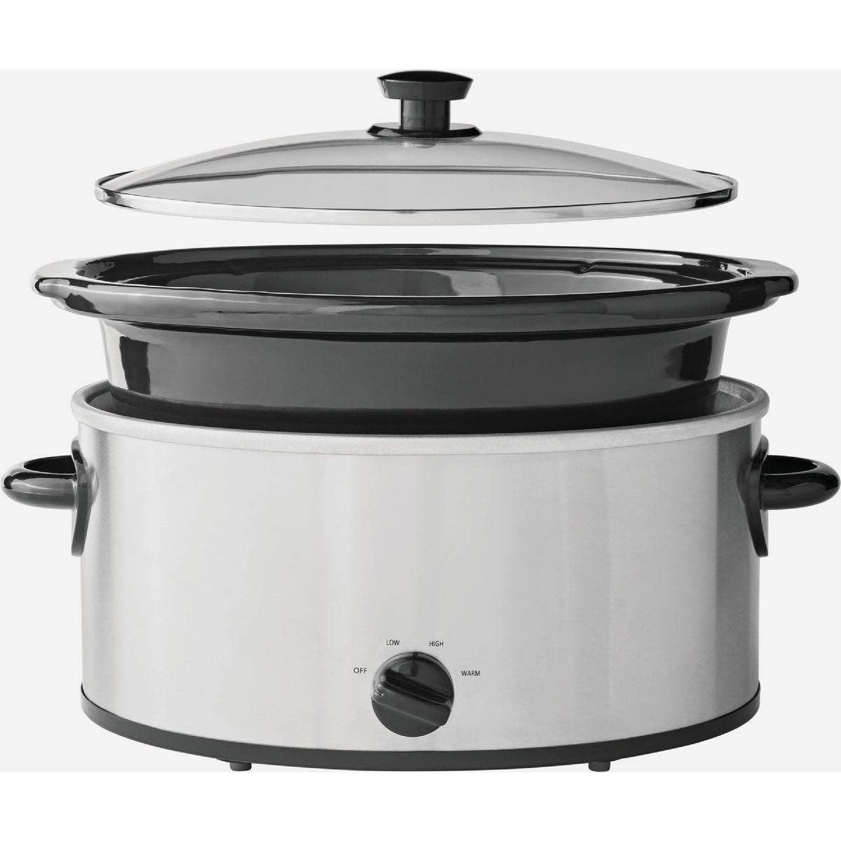 Crock-Pot 6 Qt. Stainless Steel Oval Slow Cooker Image 2