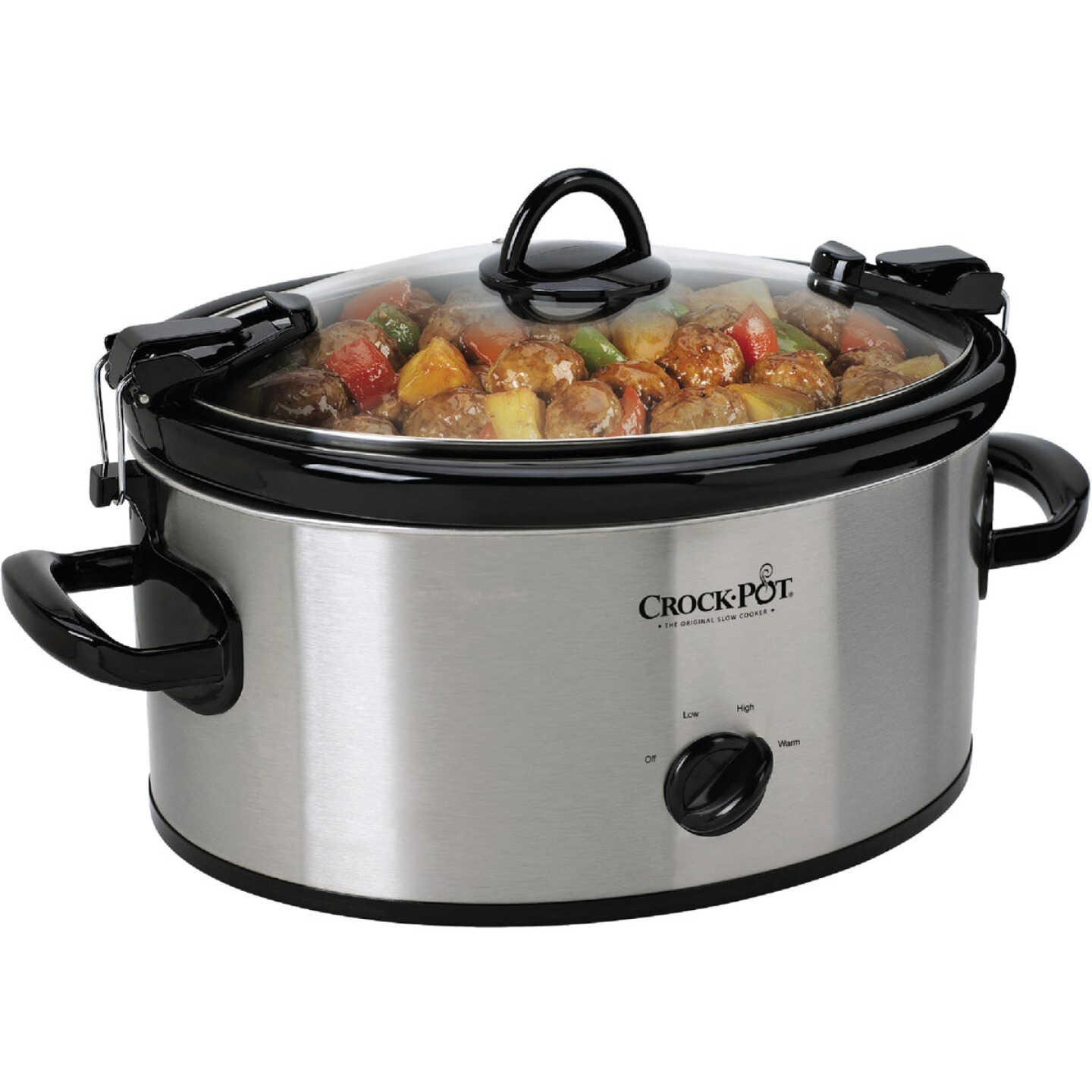 Crock-Pot 6 Qt. Stainless Steel Oval Slow Cooker Image 1