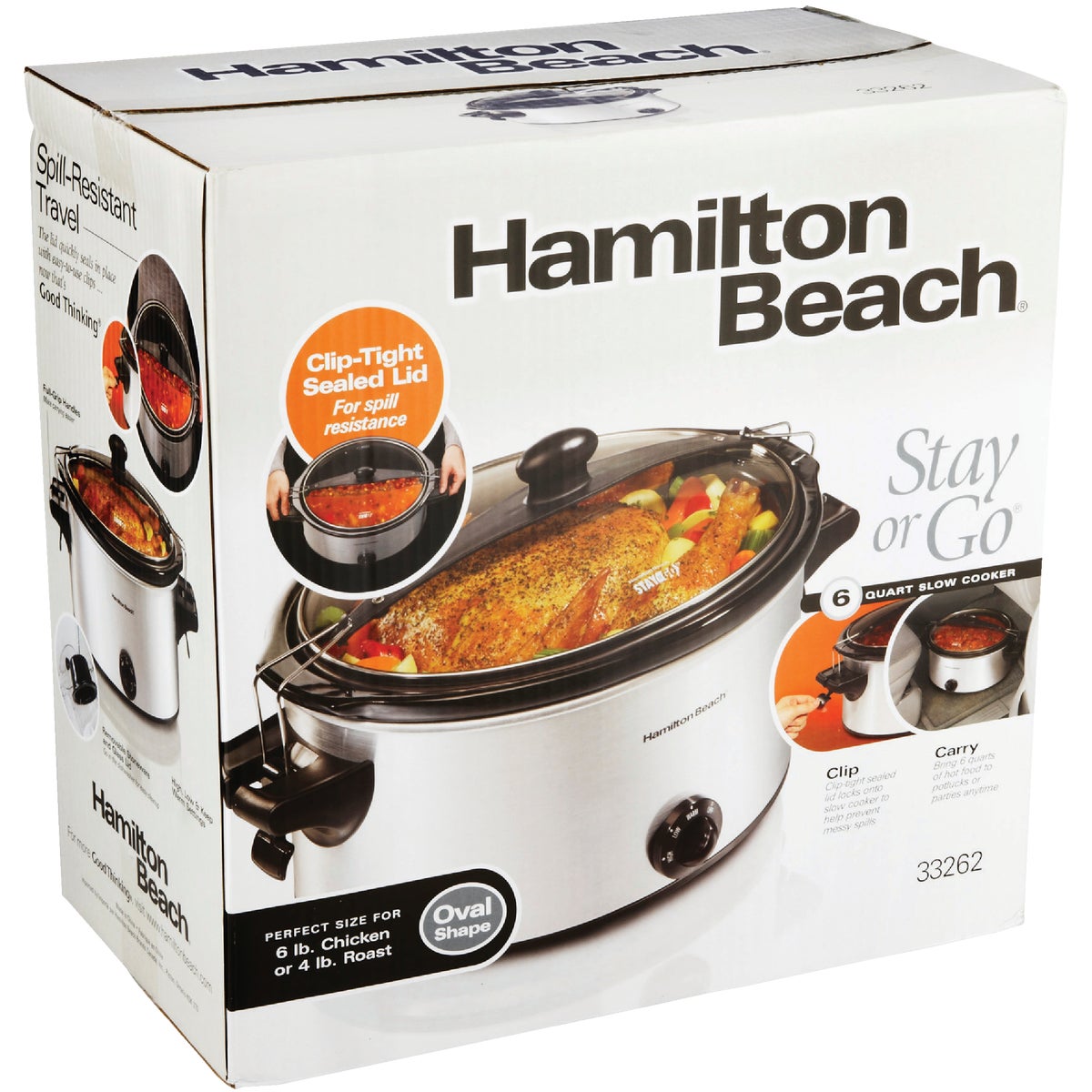 Hamilton Beach Stay or Go 6 Qt. Stainless Steel Slow Cooker Image 3