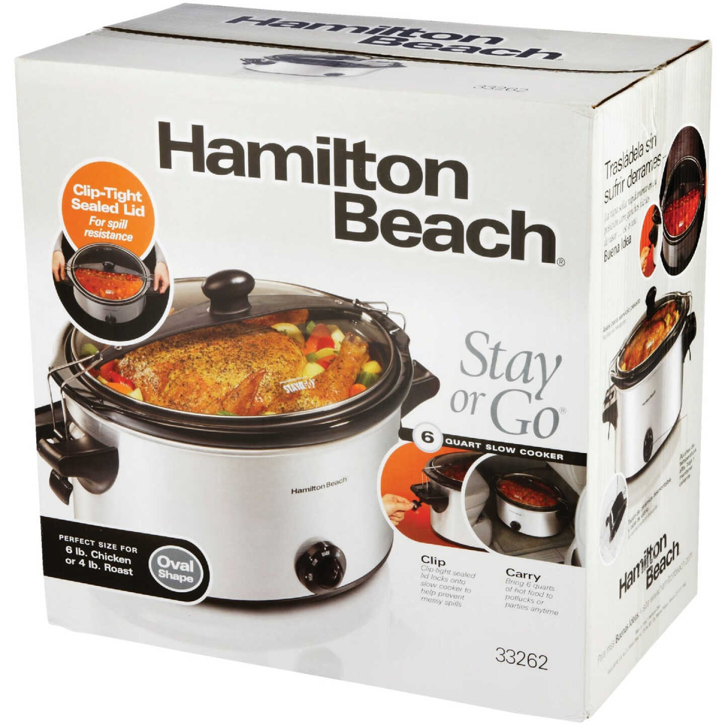 Hamilton Beach Stay or Go 6 Qt. Stainless Steel Slow Cooker Image 4
