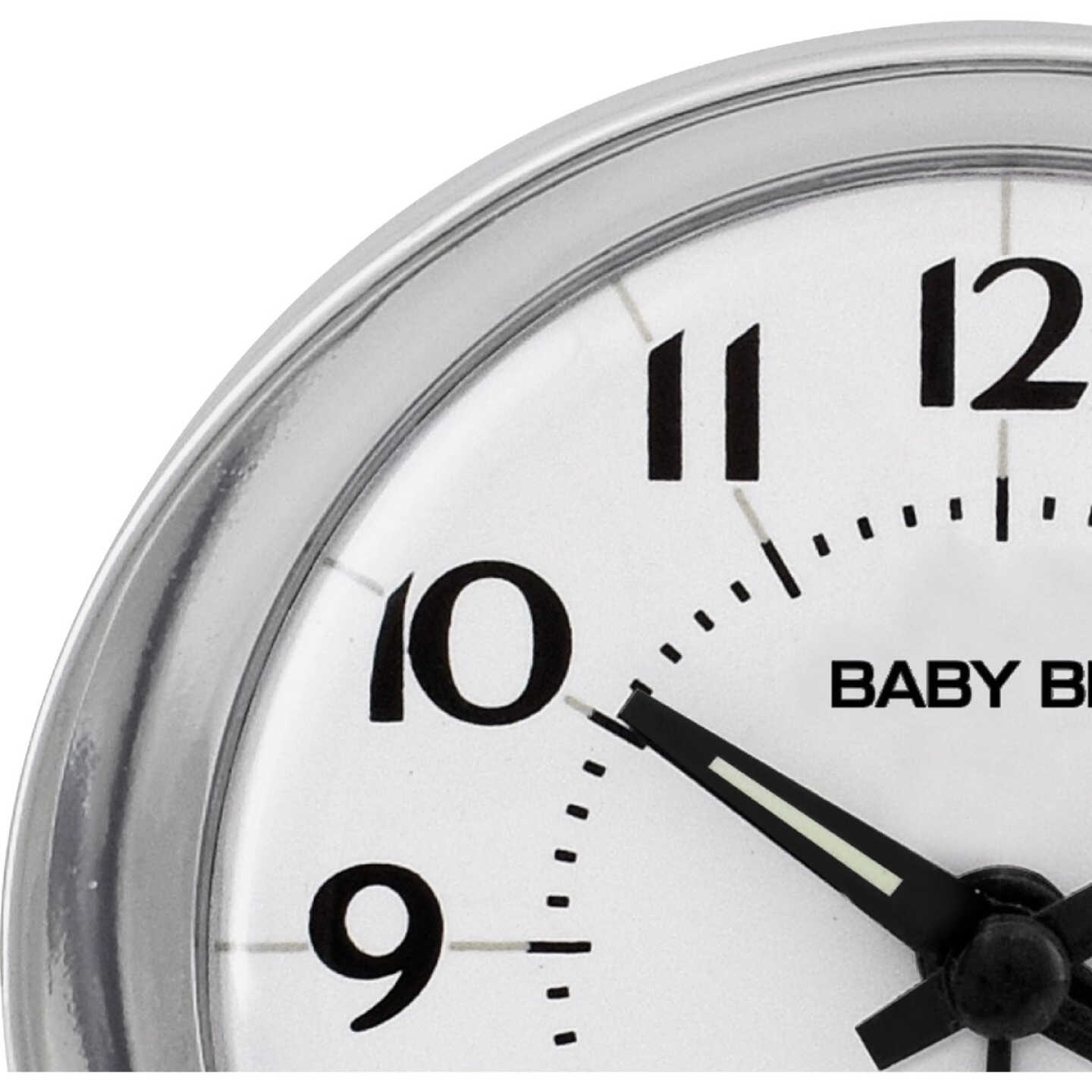 Westclox Baby Ben Silver Classic Style Battery Operated Alarm Clock Image 4
