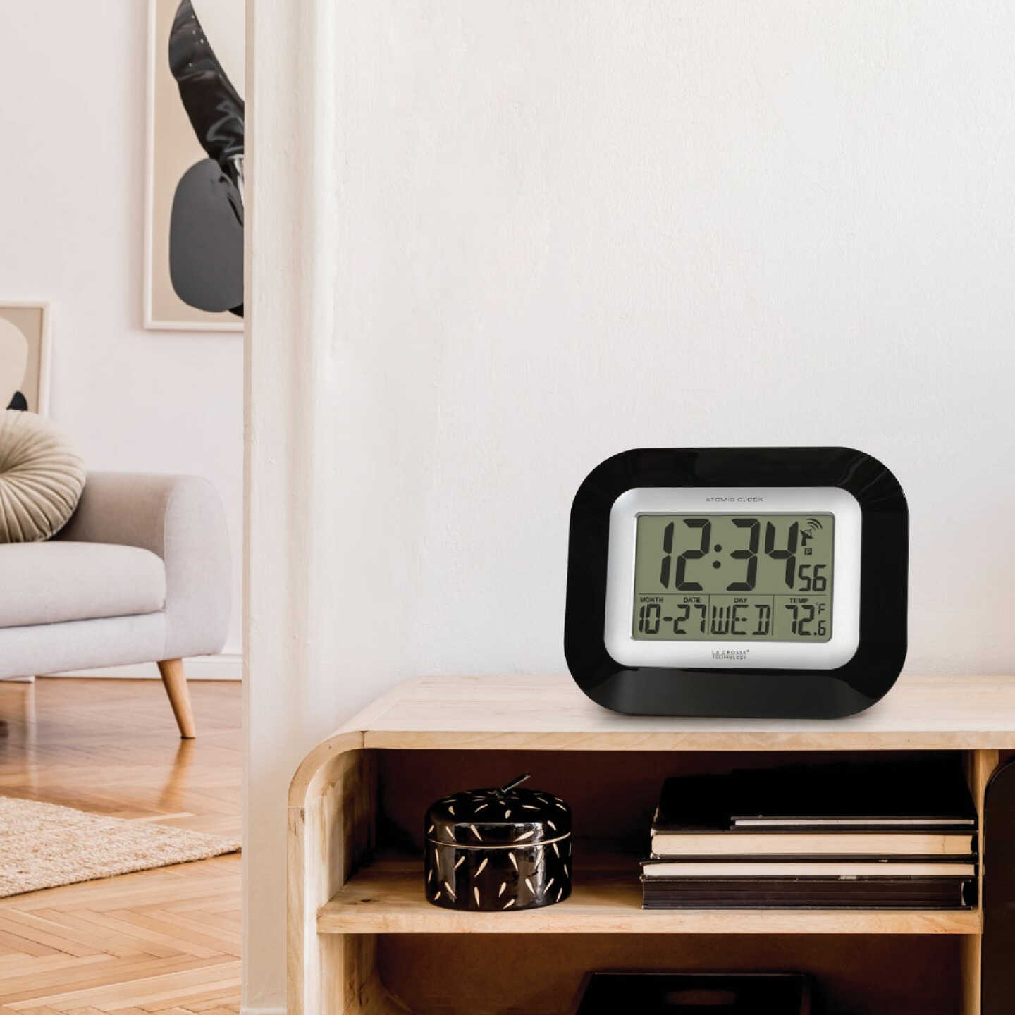 La Crosse Technology Digital Atomic Wall Clock Image 2