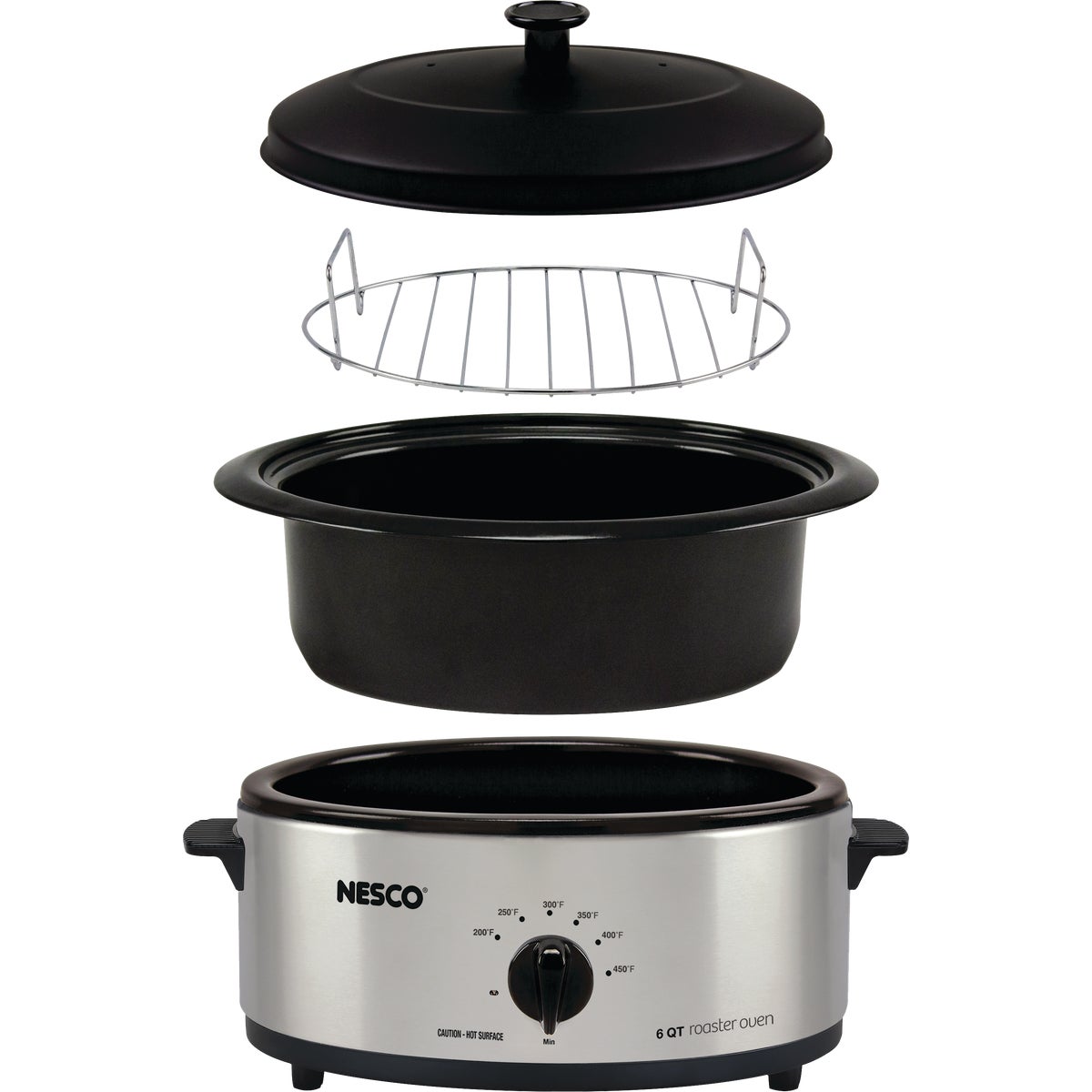 Nesco 6 Qt. Stainless Steel Electric Roaster Image 3