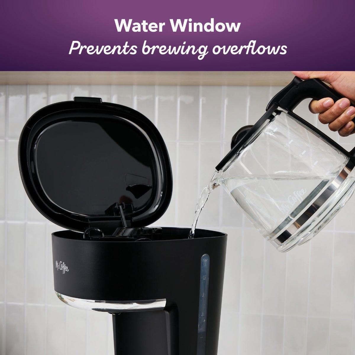 Mr. Coffee Switch Coffee Maker, 12-Cup Coffee Maker, Black Image 5