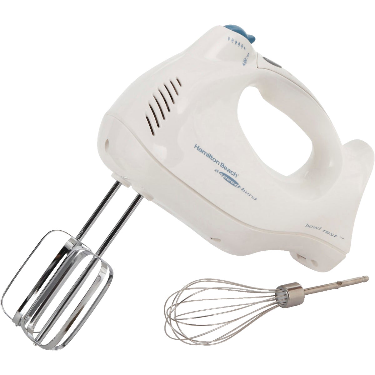Hamilton Beach 6-Speed White Hand Mixer