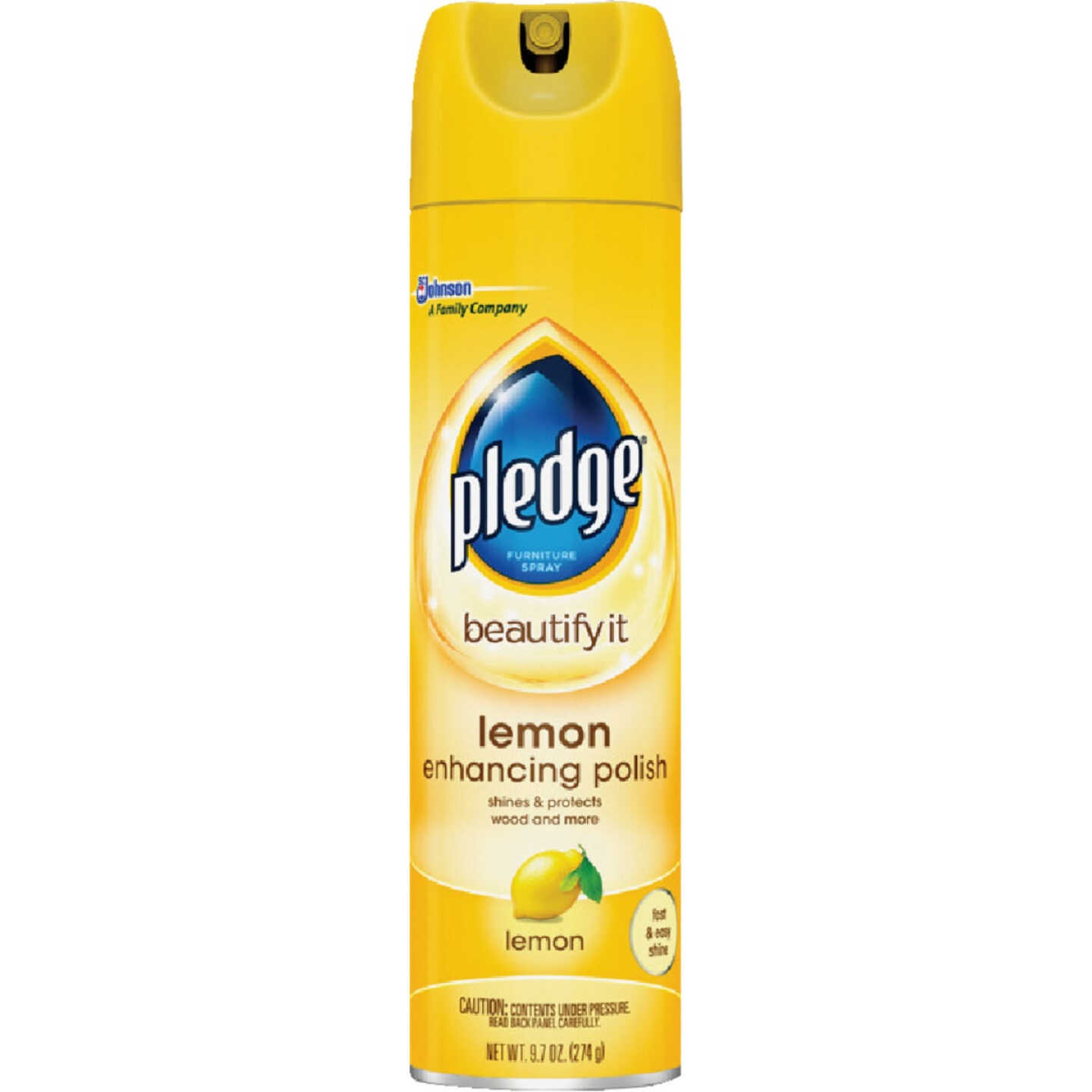 Pledge 9.7 Oz. Lemon Furniture Polish Image 1