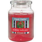 LRG HOLIDAY WELCM CANDLE Image 1