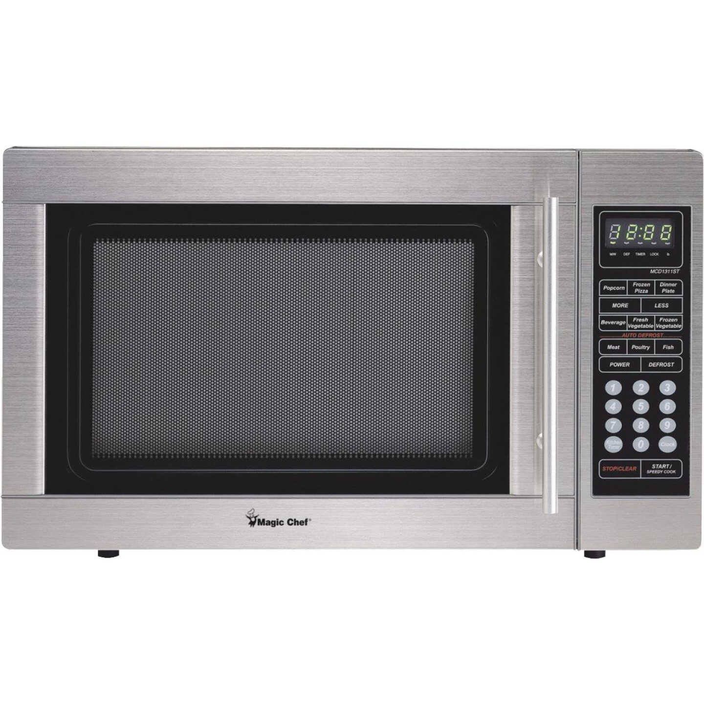 Magic Chef 1.3 Cu. Ft. Stainless Steel Countertop Microwave Image 1