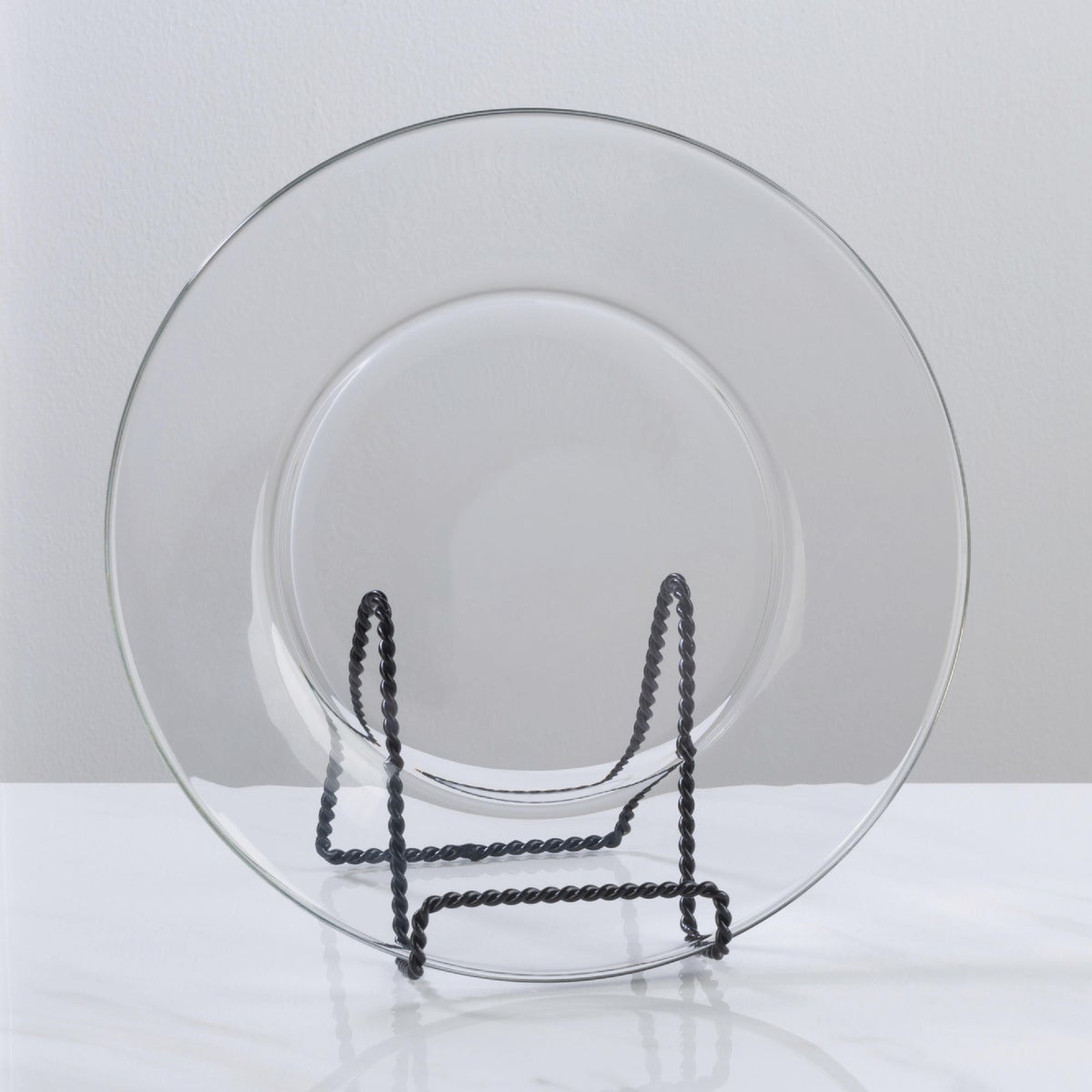 Tripar 4 In. Black Twisted Wire Plate Stand Image 2