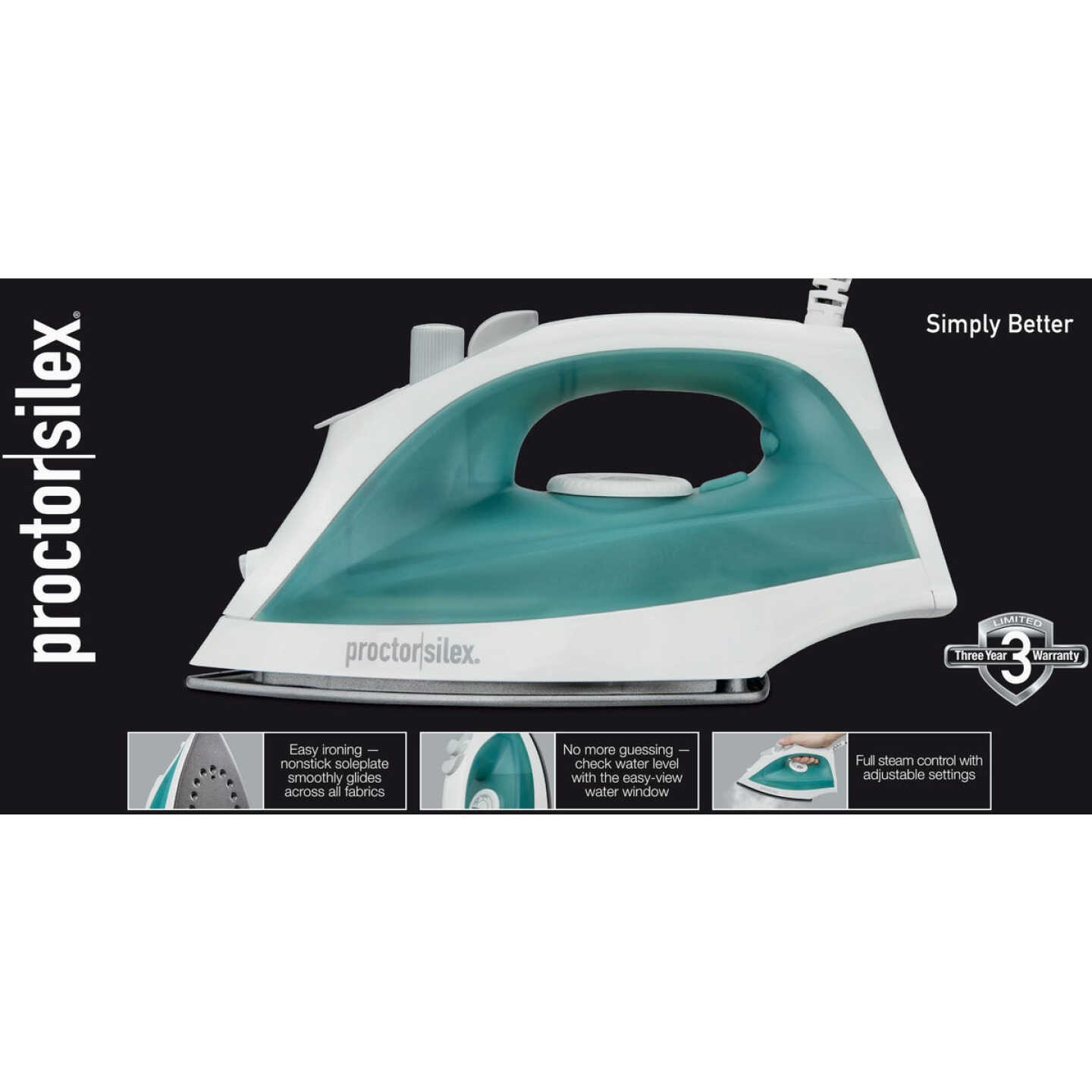 Proctor Silex Adjustable Steam Iron Image 5