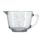 Anchor Hocking Essentials 8 Cup Clear Glass Measuring Batter Bowl Image 1