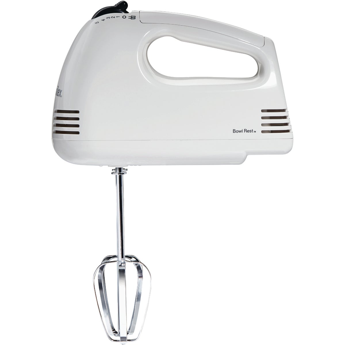 Proctor Silex 5-Speed White Hand Mixer