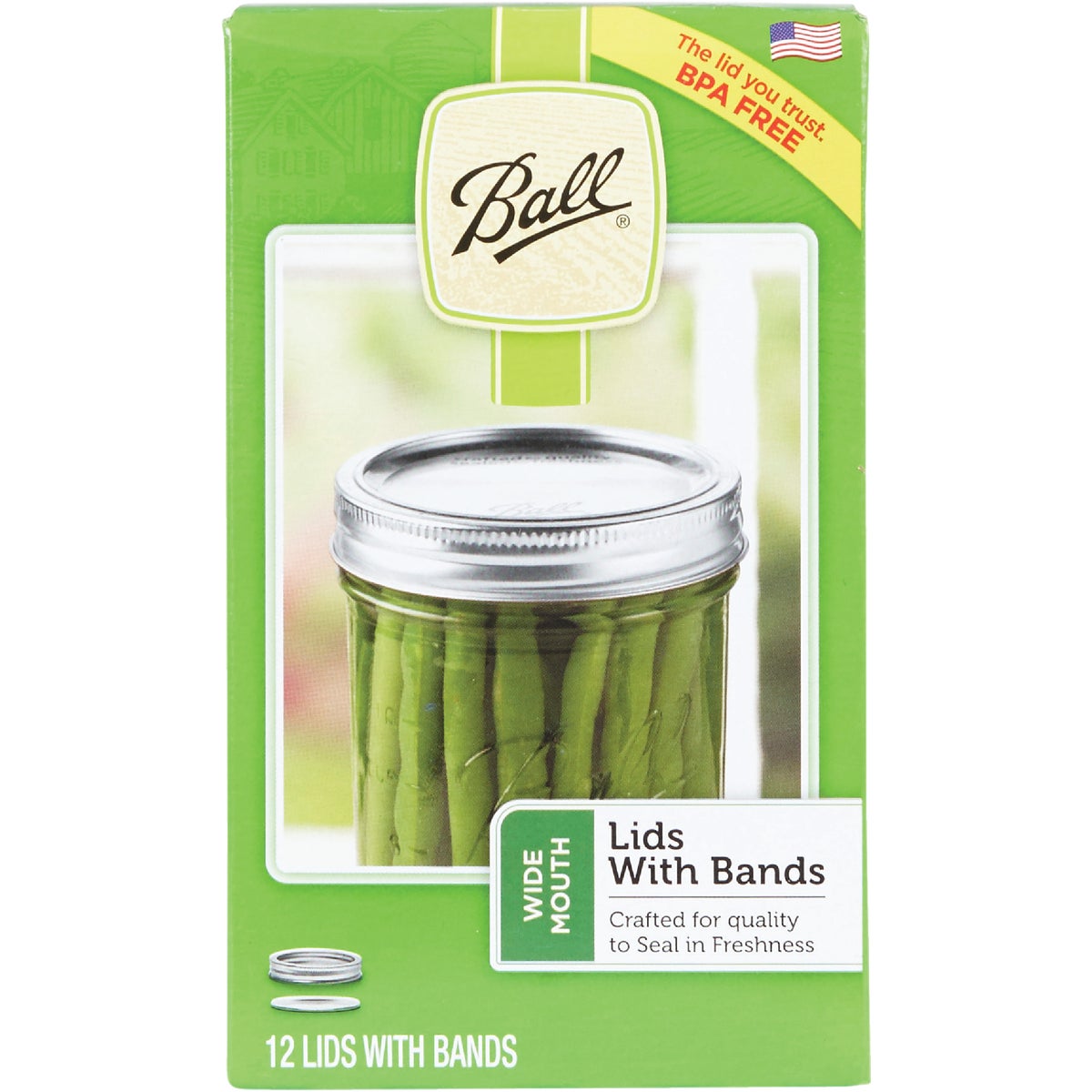Ball Wide Mouth Dome Canning Lid with Band (12-Count) Image 2