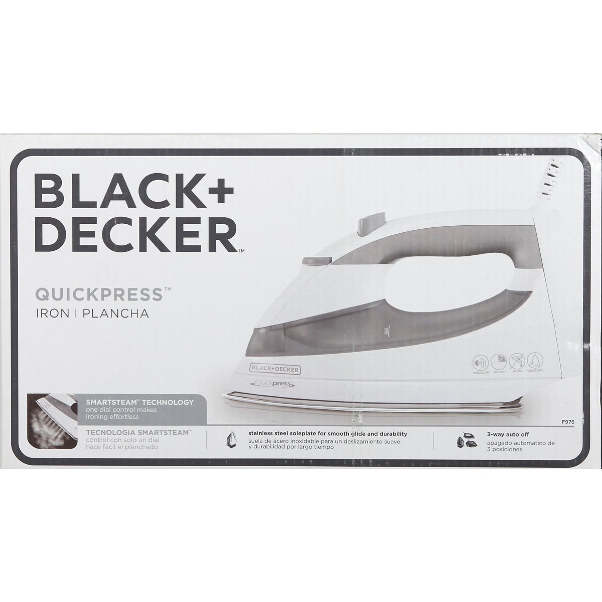 Black & Decker QuickPress 1200W Smart Steam Iron Image 3