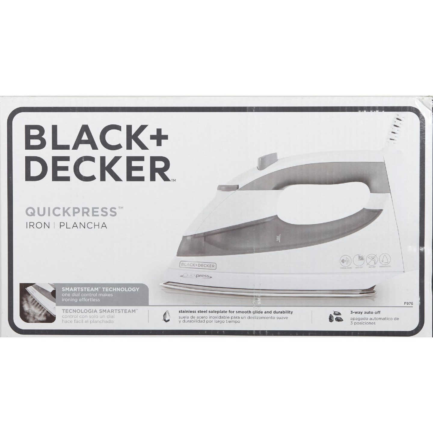 Black & Decker QuickPress 1200W Smart Steam Iron Image 3