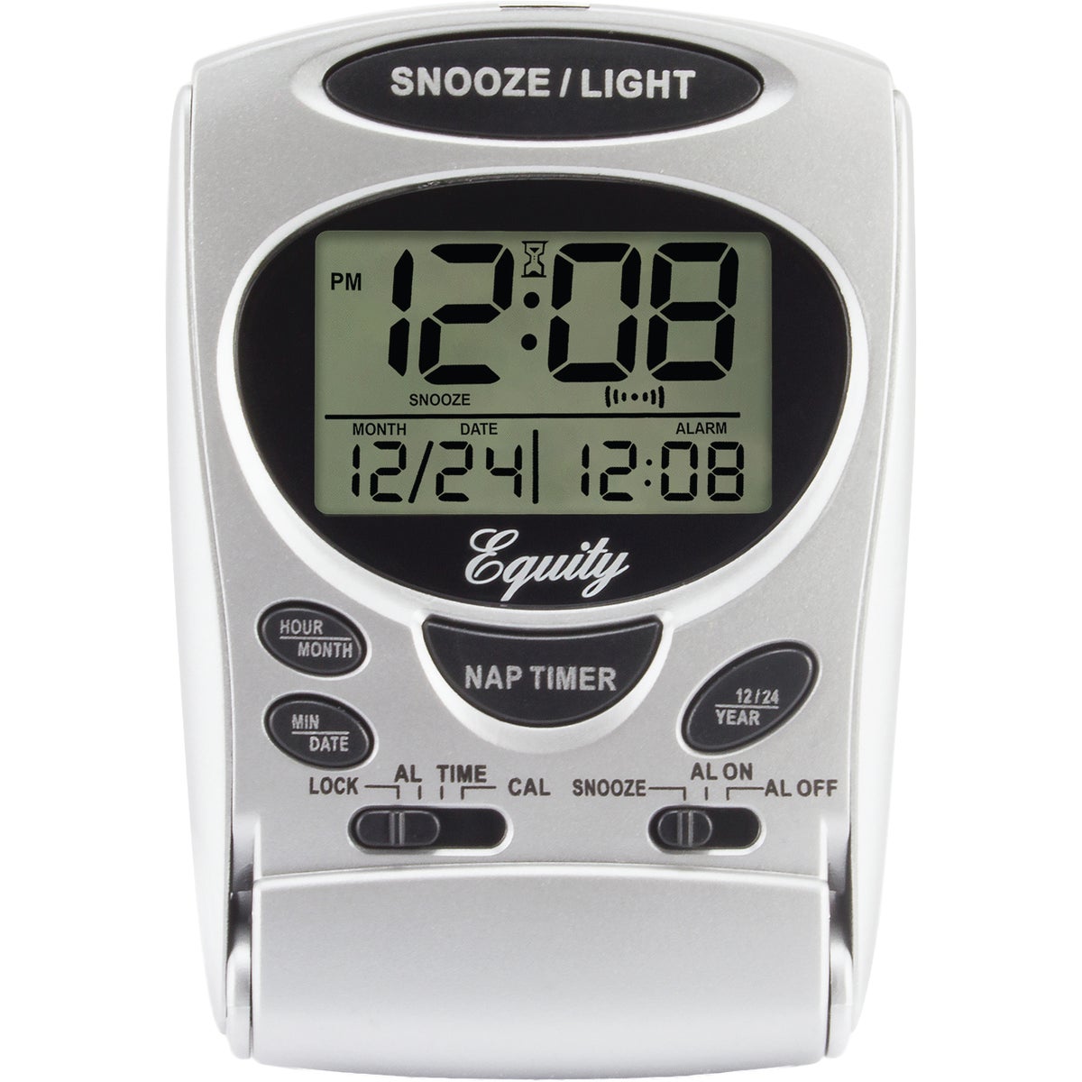 La Crosse Technology Equity LCD Travel Alarm Clock
