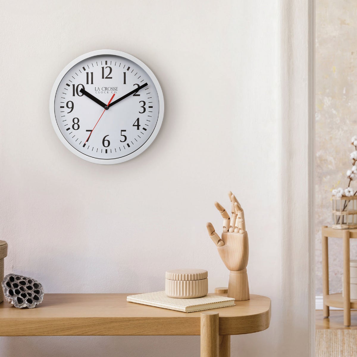 La Crosse Technology 8 In. White Basics Analog Wall Clock Image 2