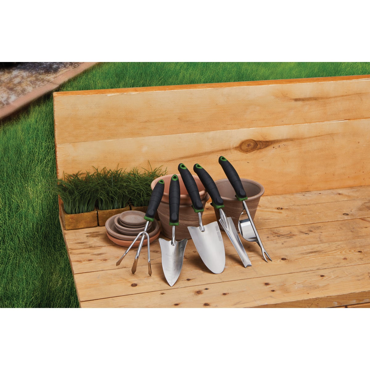 Best Garden 12 In. Steel Hand Transplanter Image 2