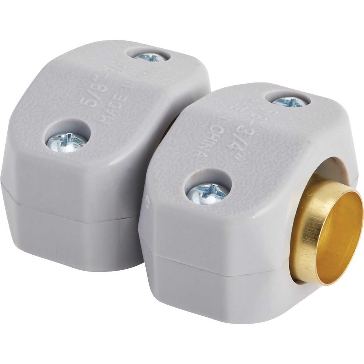 Best Garden 5/8 In. or 3/4 In. Brass Hose Mender Image 1