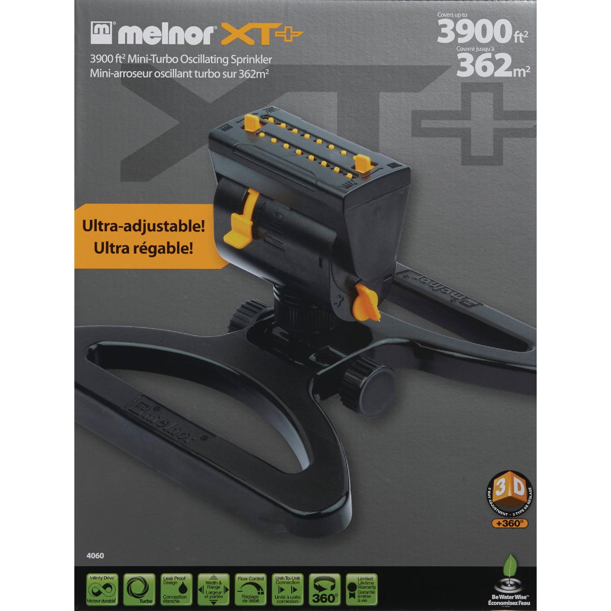 Melnor Poly 3900 Sq. Ft. Black Oscillating Sprinkler Image 2
