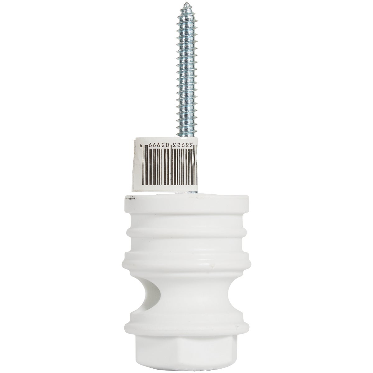 Dare Screw-On White Polyethylene Hex Head Electric Fence Insulator Image 3