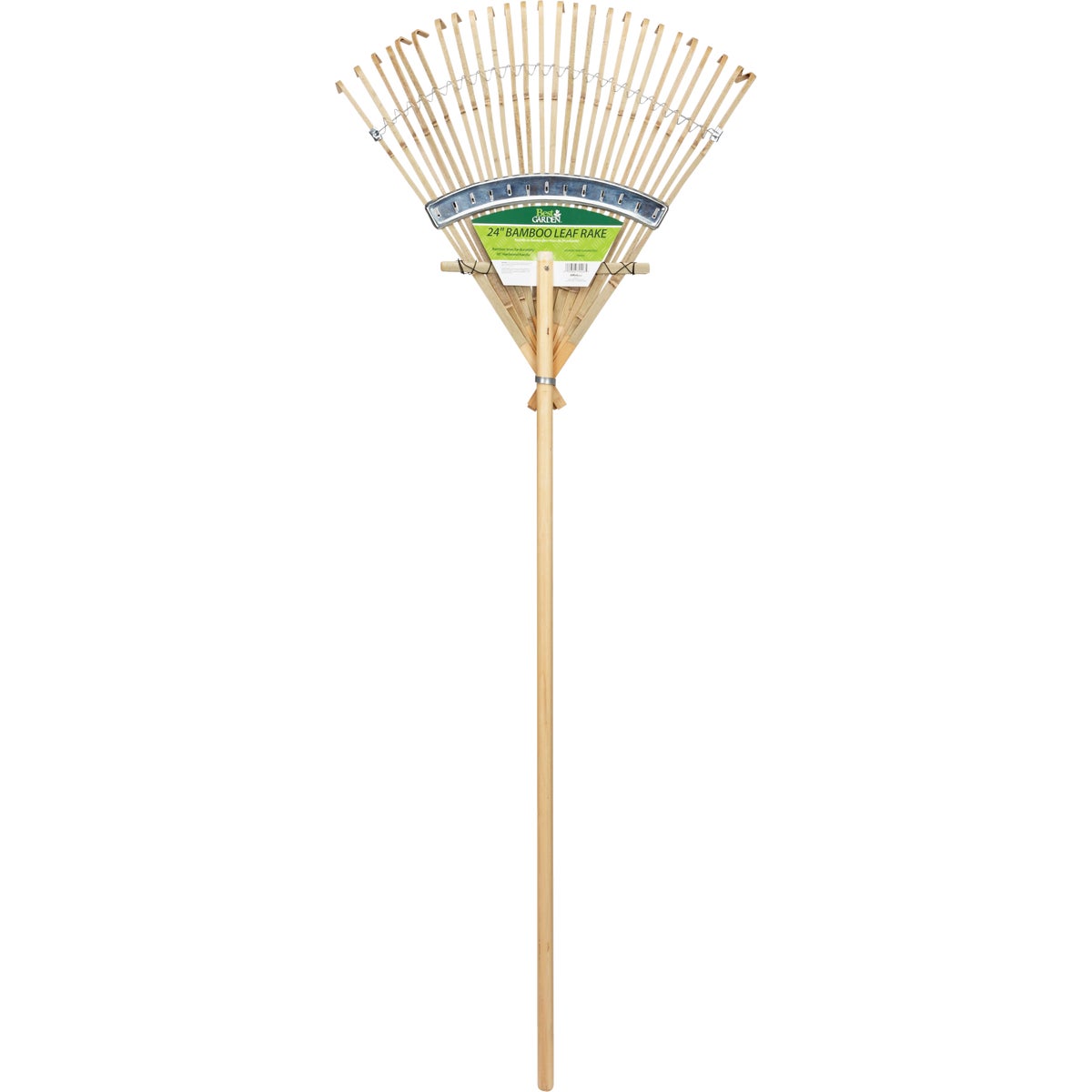 Best Garden 24 In. Bamboo Leaf Rake with 48 In. Wood Handle (26-Tine) Image 2