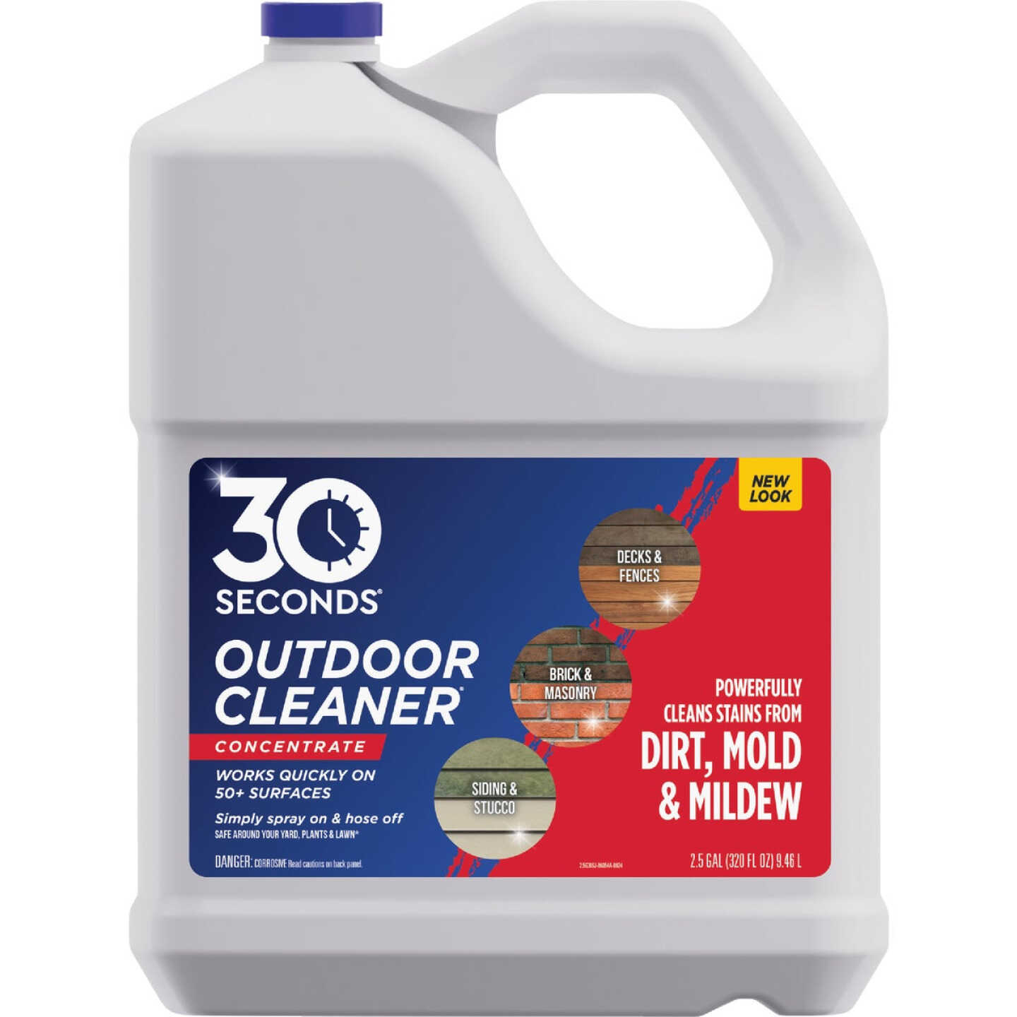 30 seconds Outdoor Cleaner 2.5 Gal. Concentrate Algae, Mold & Mildew Stain Remover Image 1