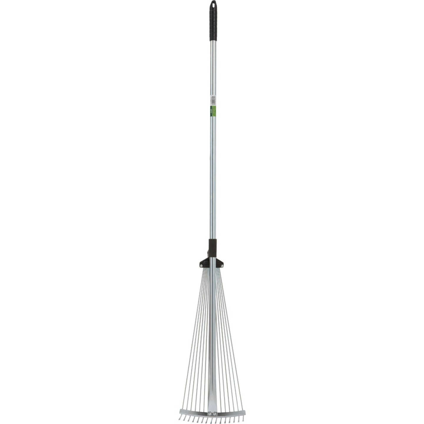 Best Garden 25 In. Adjustable Steel Leaf Rake with 48 In. Steel Handle (15-Tine) Image 2