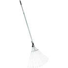 Best Garden 25 In. Adjustable Steel Leaf Rake with 48 In. Steel Handle (15-Tine) Image 3