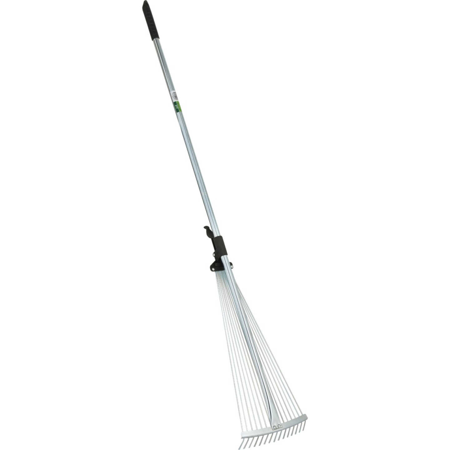 Best Garden 25 In. Adjustable Steel Leaf Rake with 48 In. Steel Handle (15-Tine) Image 4