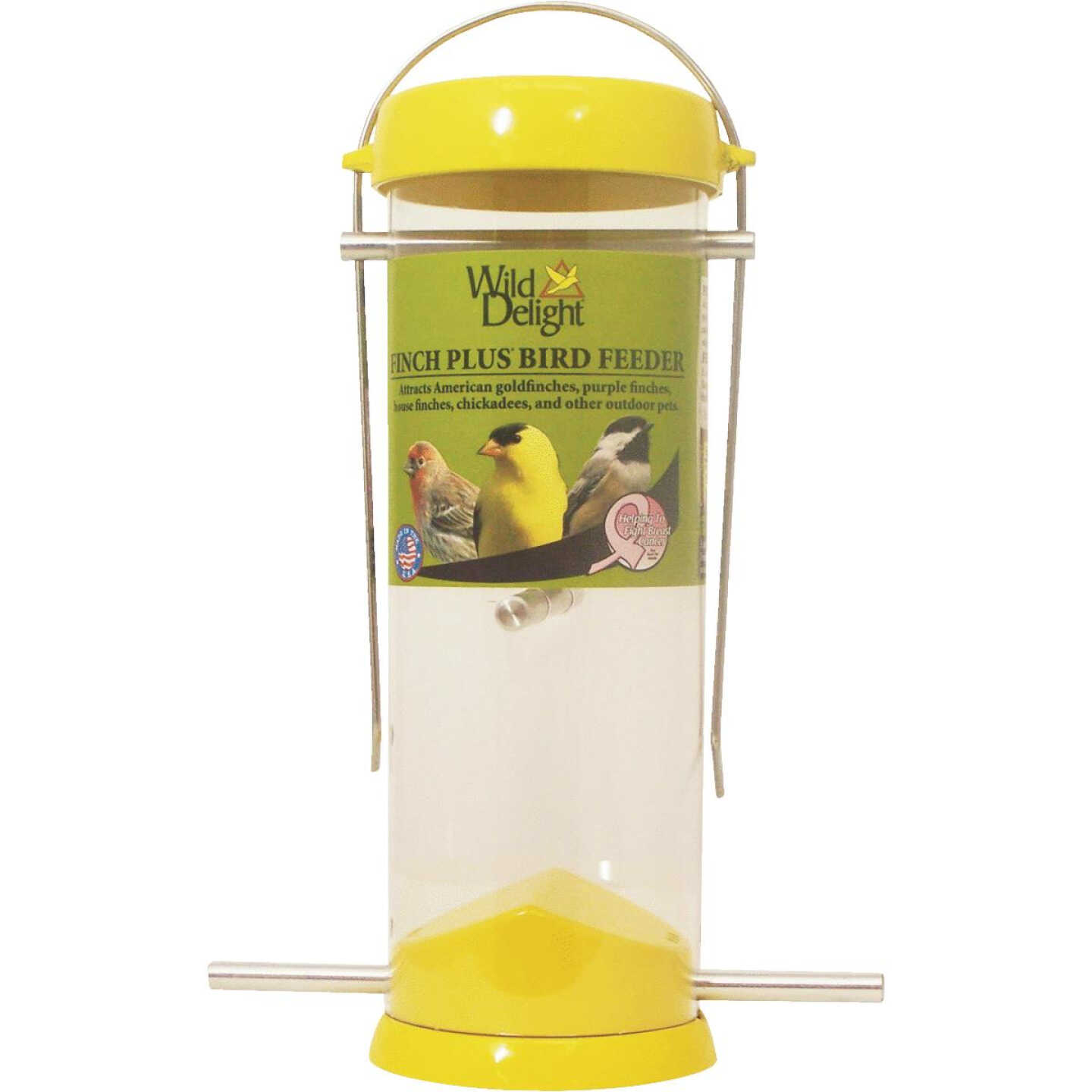 8" YELLOW FINCH FEEDER Image 1