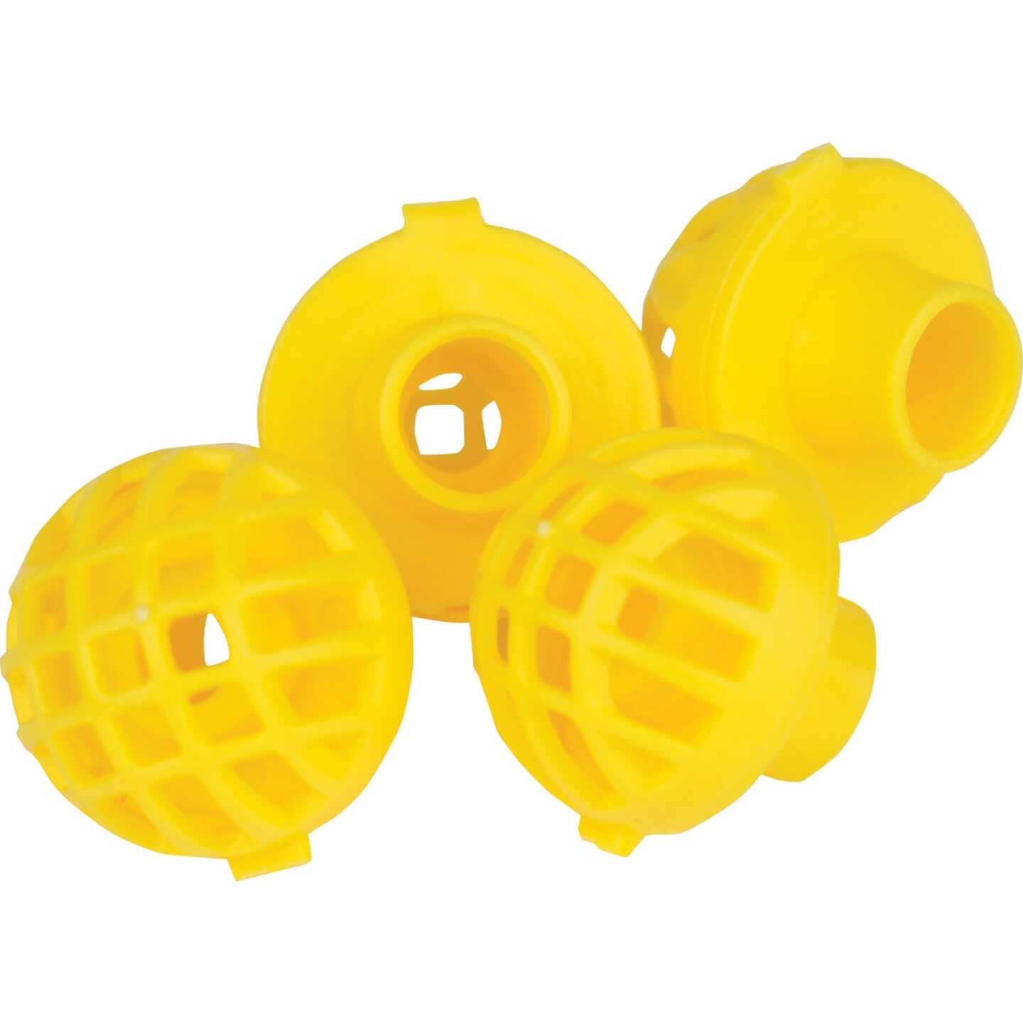 Perky-Pet Yellow Plastic Hummingbird Feeder Replacement Bee Guard (4-Pack) Image 1