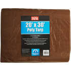 Do it Best 1 Side Green/1 Side Brown Woven 20 Ft. x 30 Ft. Medium Duty Poly Tarp Image 2