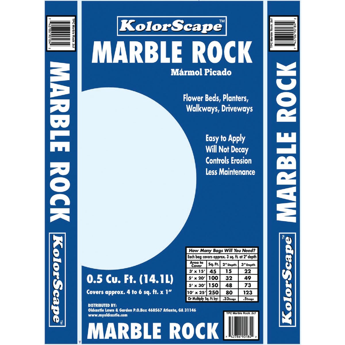 KolorScape 0.5 Cu. Ft. Decorative Landscape Marble Rock