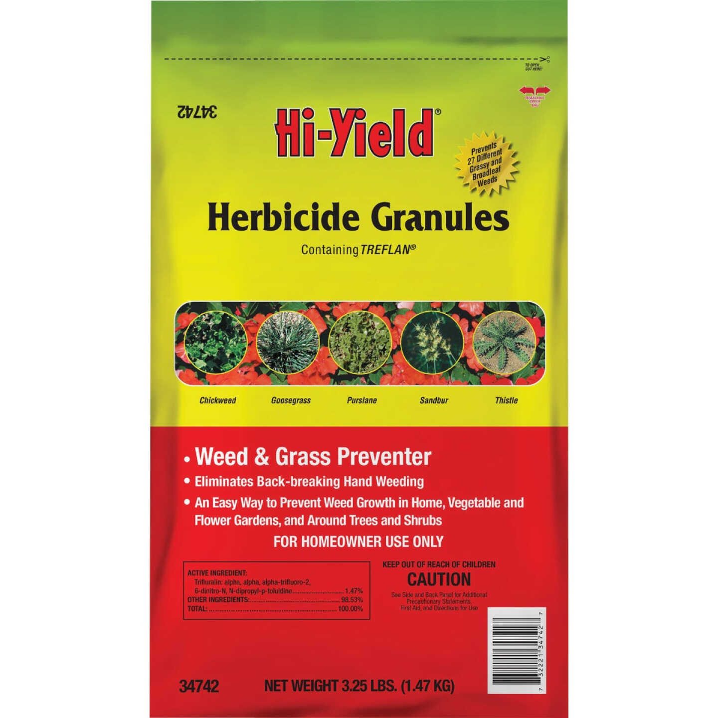 Hi-Yield 3.25 Lb. Ready To Use Granules Grass & Weed Preventer Image 1
